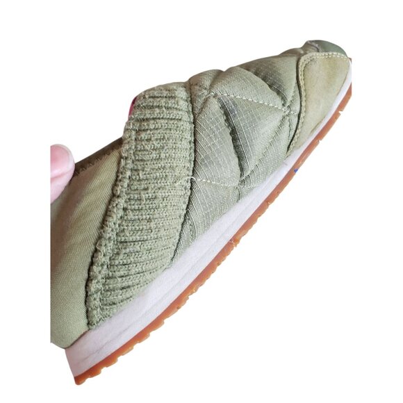 Teva Re  Ember Moc Slippers Quilted Design Knit Collar Womens Olive Size 8 - Picture 10 of 16